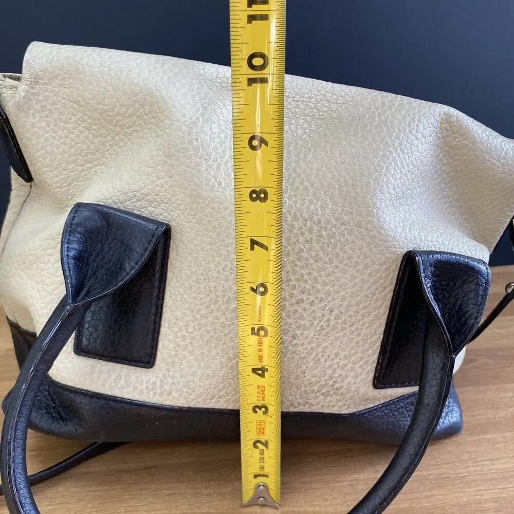 Kate Spade Carmen Southport Avenue Buttermilk Cream Black Satchel Purse - Picture 9 of 15